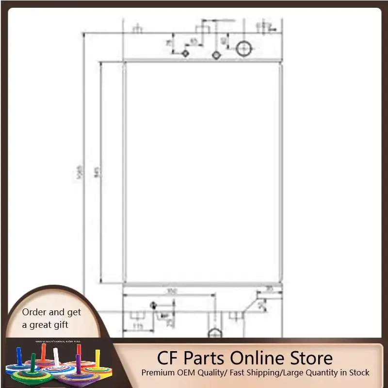 

Water Radiator 2305006 for Caterpillar CAT 3126B C7 C9