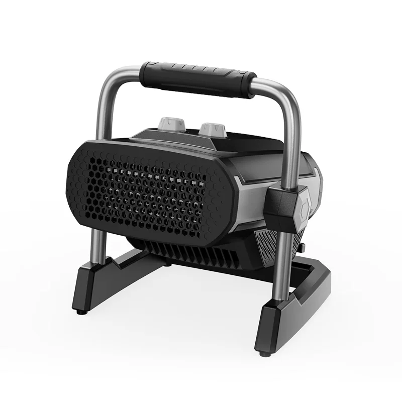 1000W 1500W Ceramic Heater with Thermostat Overheat Protection Adjustable Head Portable Electric Garage Heater