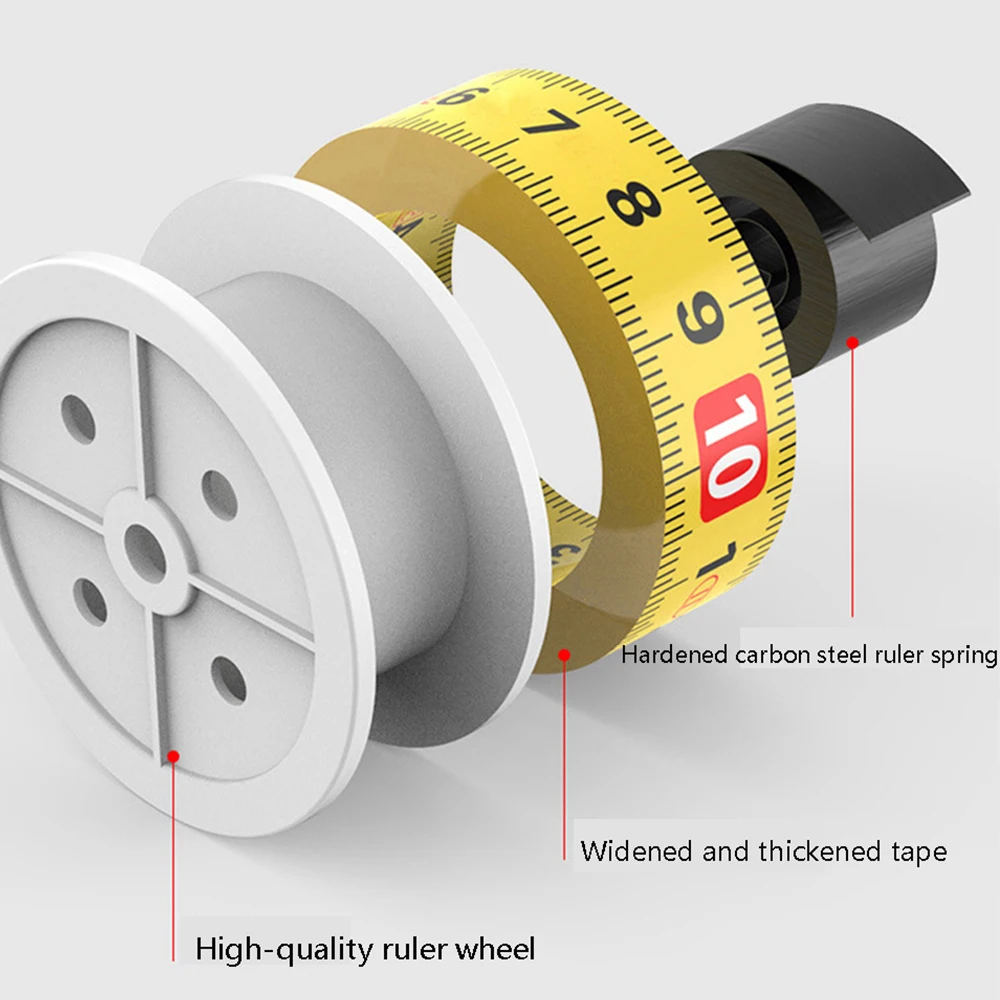 High Precision Metric Inch Digital Tape Measure With Magnetic Anti-Drop Waterproof Anti-Rust Self-Locking Thickened Tape Measure