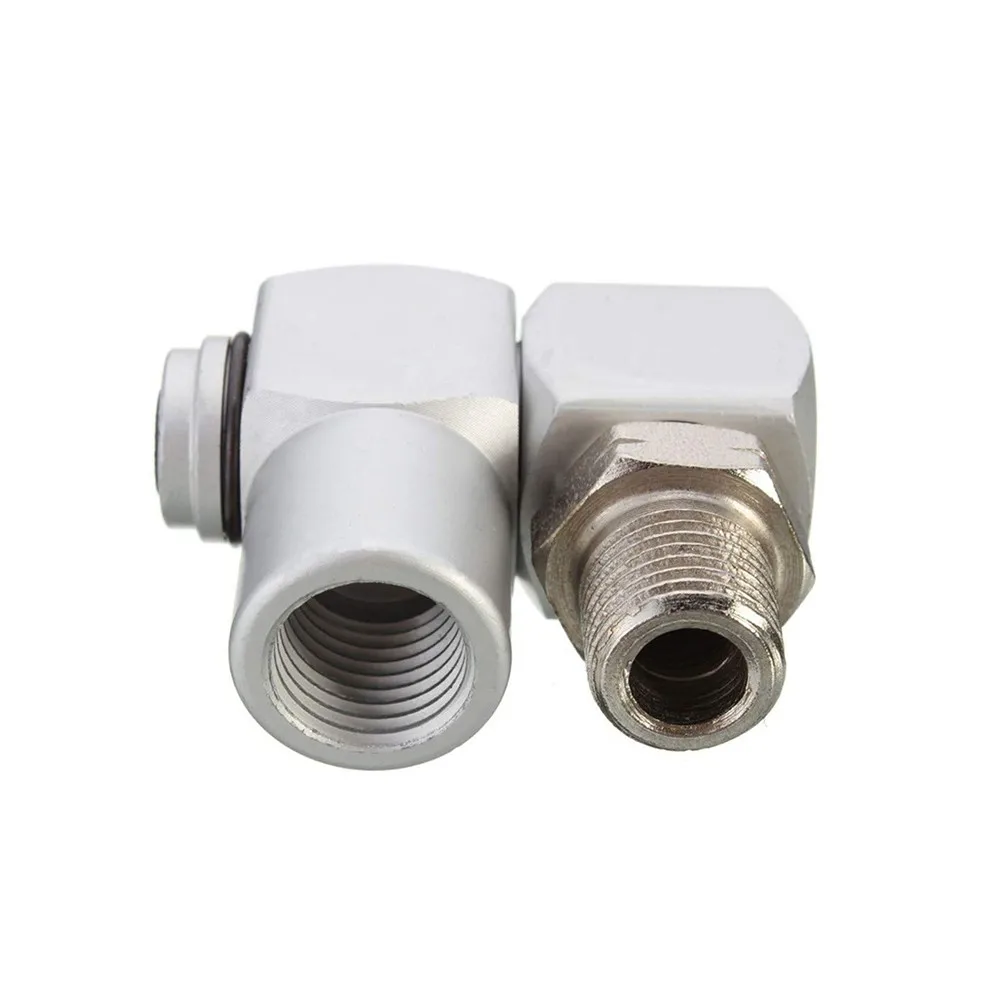 1 قطعة 1/4 "أداة الهواء تركيب دوار 360 ° موصل خرطوم الهواء الدوار محول صناعي محمول #3