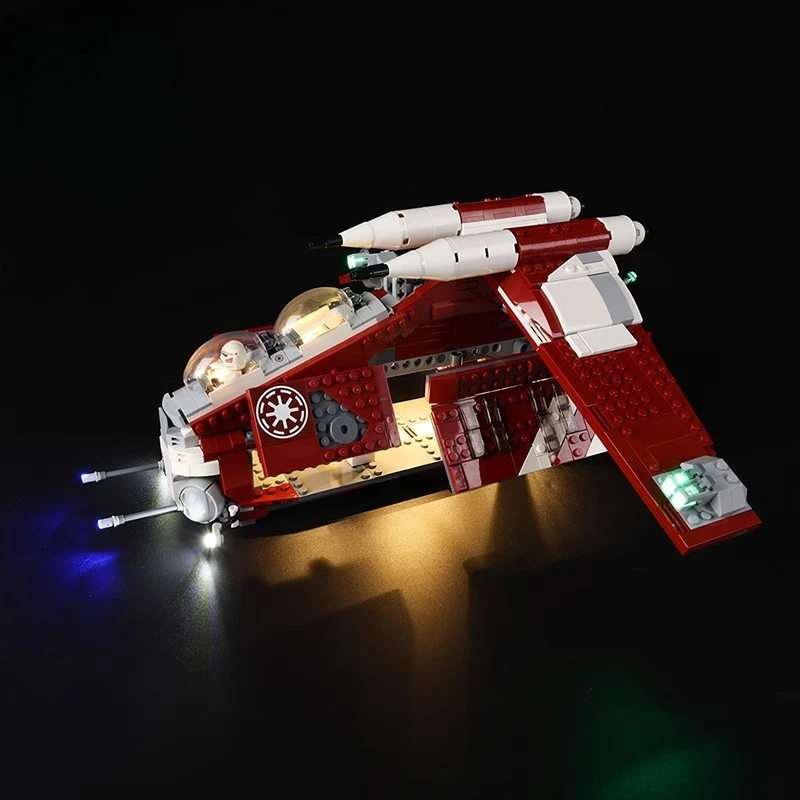 Ensemble d'éclairage LED adapté pour LEGO Star Coruscant Guard Gunship 75354 (blocs de construction non inclus)