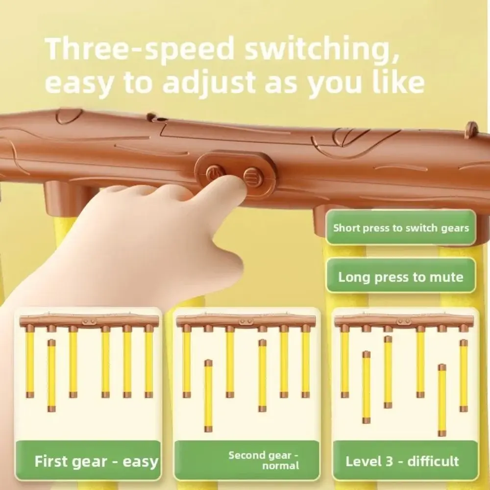 لعبة أعواد السقوط البلاستيكية التعليمية، عصا ناعمة حمراء، تحدي الصيد، أعواد السقوط، تدريب رد الفعل