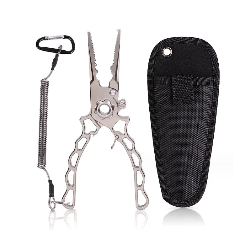 Rust Resistant High Strength Titanium Fishing Lure Pliers Multi Function Angling Tackle Accessory For Saltwater Freshwater