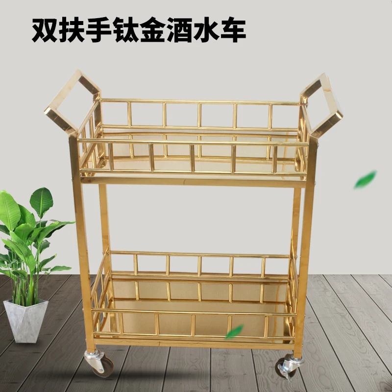 Dining Cart Wine Cart Restaurant Hotel Hand Push Food Deliver Activity Tea KTV