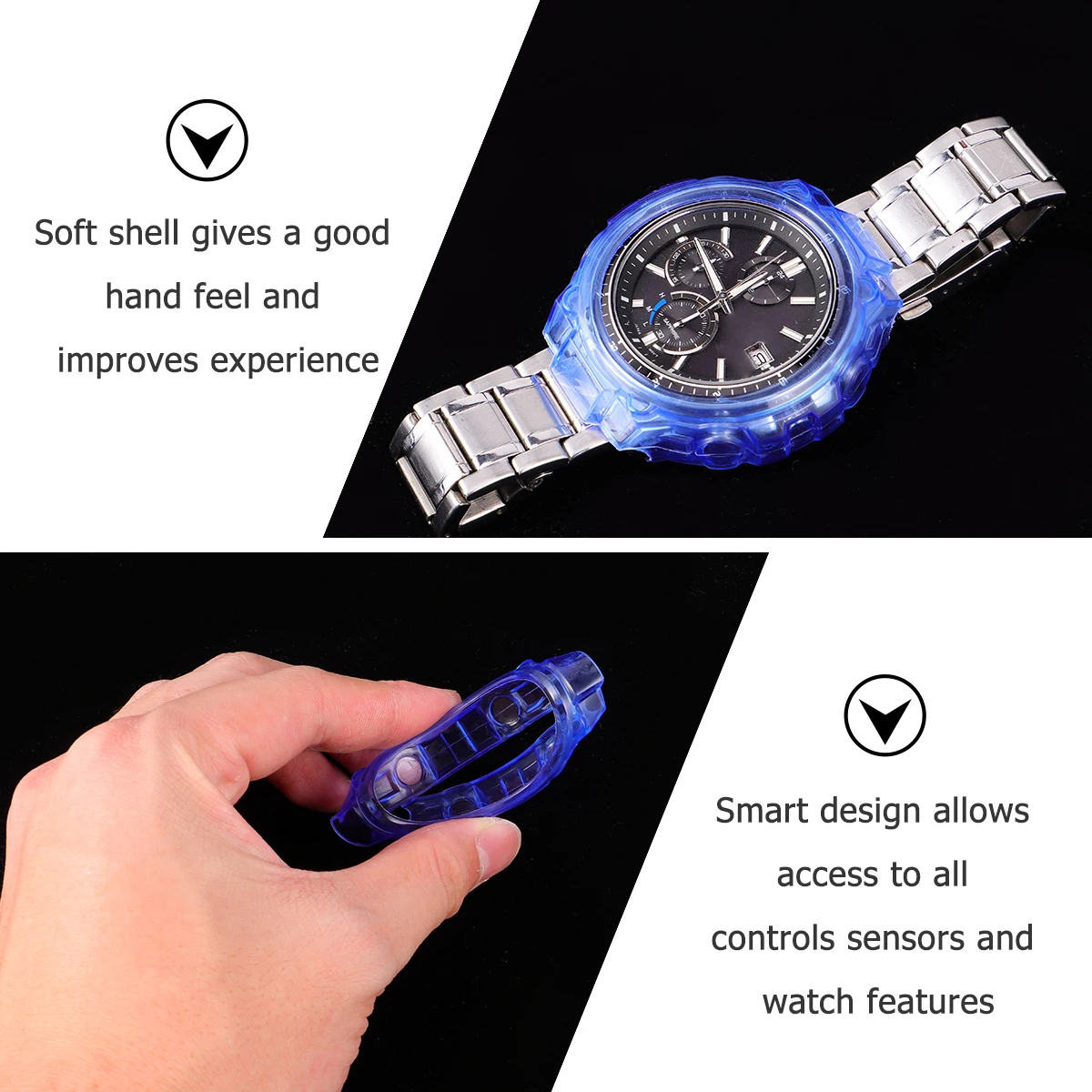 

Smart Watch Protective Cover TPU Case Full Protection Anti Scratch Dirt Grease Soft Shell Easy Install Remove Compatible