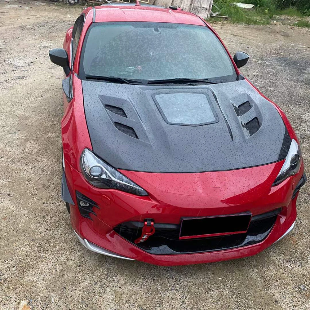 Enginne kap mesin serat karbon, untuk Toyota GT86 2013-2019 100% telah diuji dengan baik