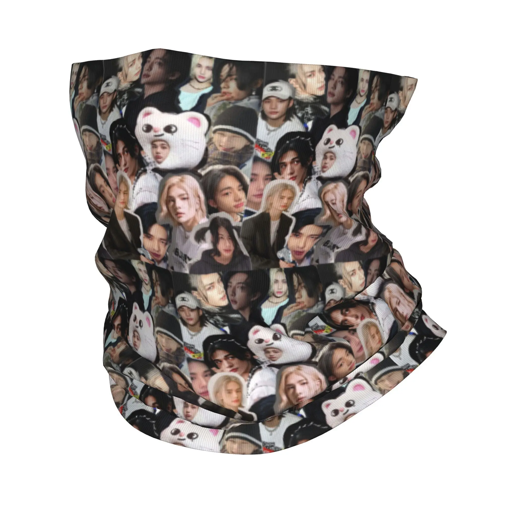 현진 콜라주 반다나 넥 게이터 프린트 매직 스카프 따뜻한 발라클라바 남녀 성인용 통기성 러닝
