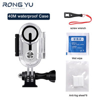 40m Waterproof Shell for Insta360 Go 3 Thumb Camera Diving Case 1/4 Connector Dive Case for Insta360 Go3 Action Camera Accessory