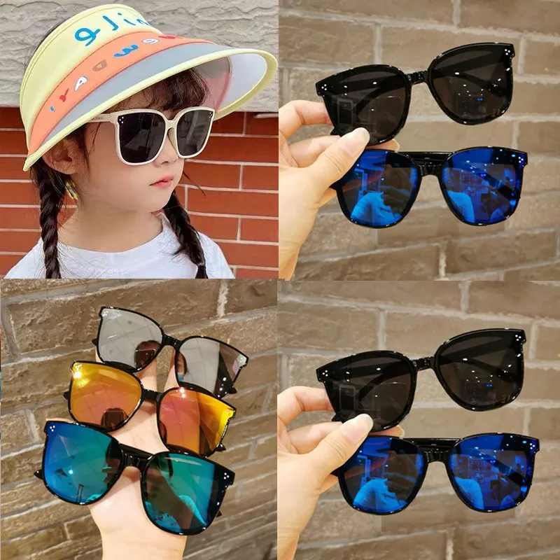 New Children\'s Sunglasses Girls Boys Sunglasses Trendy Cool Girls Baby Fashion Glasses Sunscreen Protection UV400 Oculos De Sol