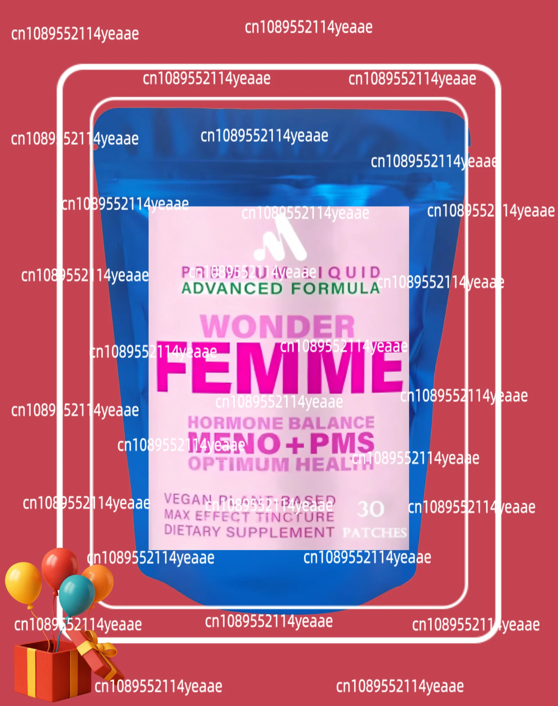 Femme Plant-Based Hormone Clinical Strength Breast Augmentation Supplement, Transdermal Patches Produced 30 Patches