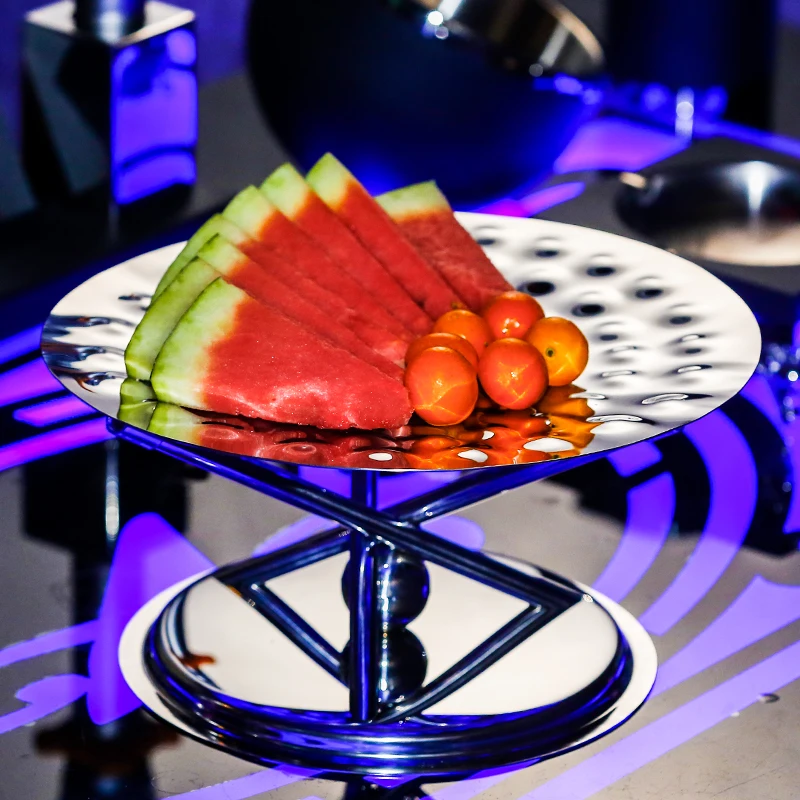 Stainless steel fruit plate bar KTV special large fruit plate