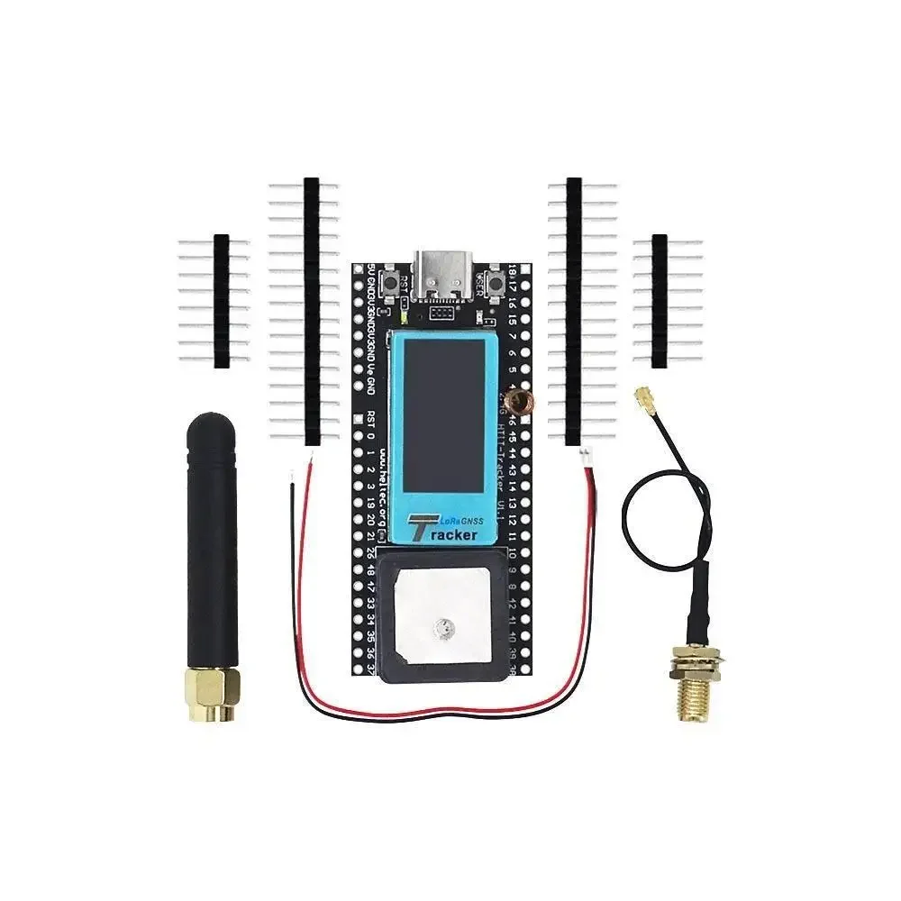 Lora 무선 트래커 ESP32-S3FN8+SX1262+UC6580 Wi-Fi, LoRa, 블루투스, GNSS L1 + L5/L2, 타입-C USB IoT OLED 디스플레이 지원