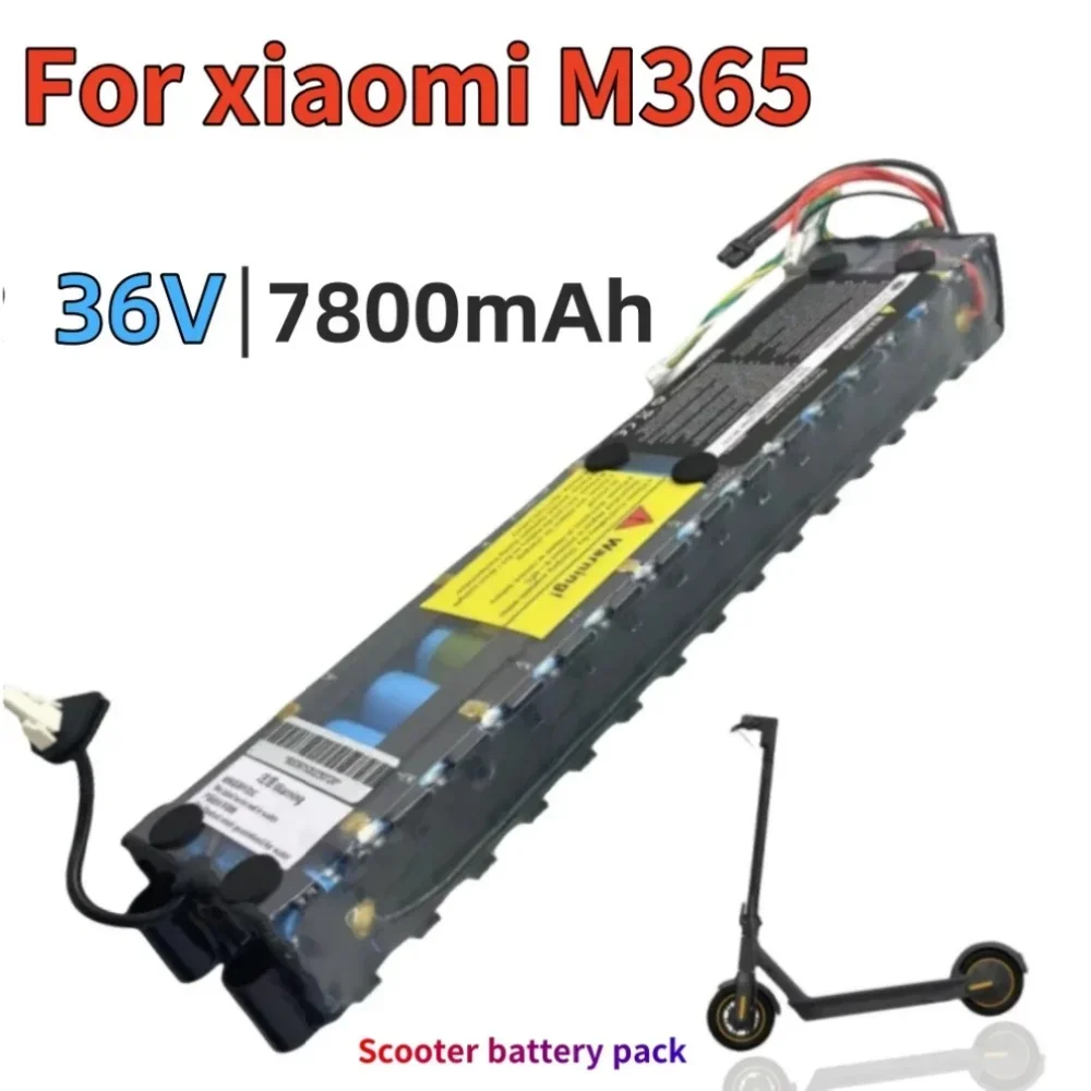 Original 36V 7800mAh 18650 10S3P Li-ion Battery Pack NE1003-H Cell Communication Interface for Xiaomi M365 Electric Scooter