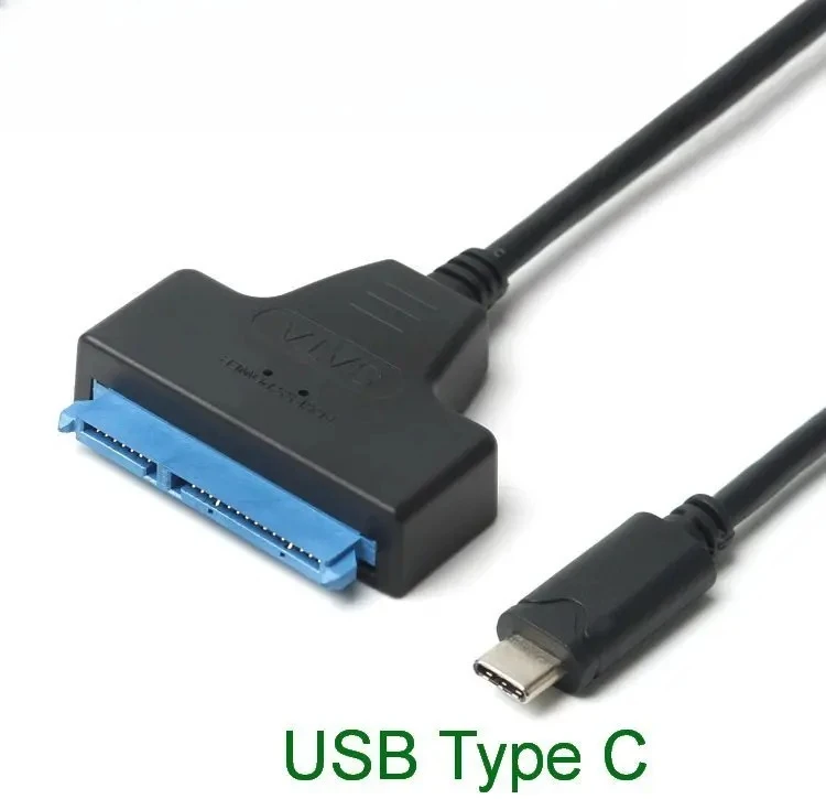 USB 3.1 GEN1 to 22pin 2.5 SATA 6Gbps easy to drive cable adapter, stable and easy to use, does not support 3.5 SATA 0.16m