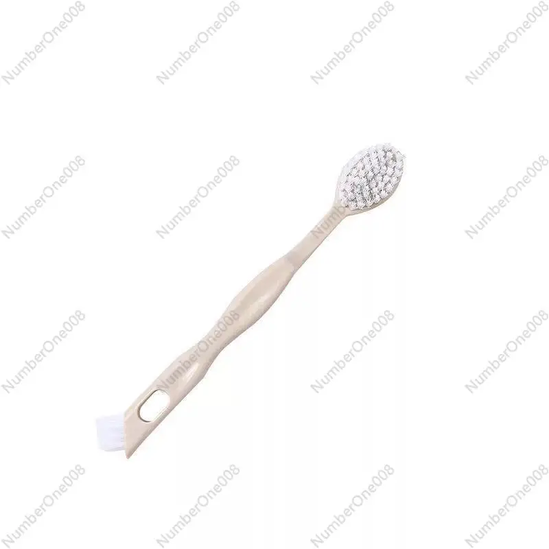 Can hang double head long handle cleaning shoe brush, shoe brush special brush for shoe washing, soft bristle brush