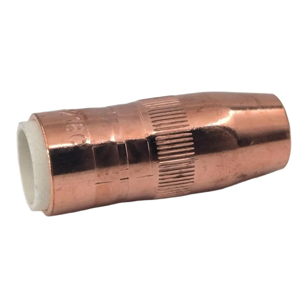 5 Pack NS-1218C Copper Welding Nozzle For Bernard G For Torch For Slim 1/2 Inch 1/8 Inch Recessed Narrow Neck For MIG For TIG