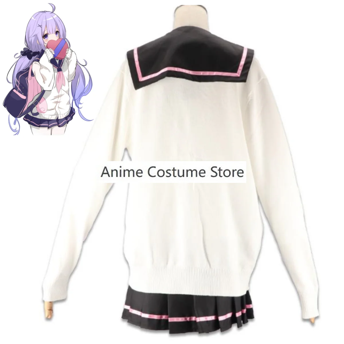 Костюм для косплея в виде единорога из игры «Ажур Лейн», трикотажная одежда, пальто, японская форма JK, юбка, парик, женский сексуальный кавайный костюм на Хэллоуин