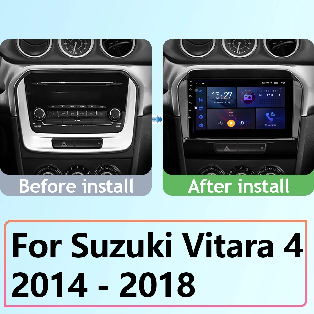 Car Android For Suzuki Vitara 2014 - 2018 Auto Radio Stereo Head Unit Multimedia Player GPS Navigation No 2din DVD 5G Wifi 7862