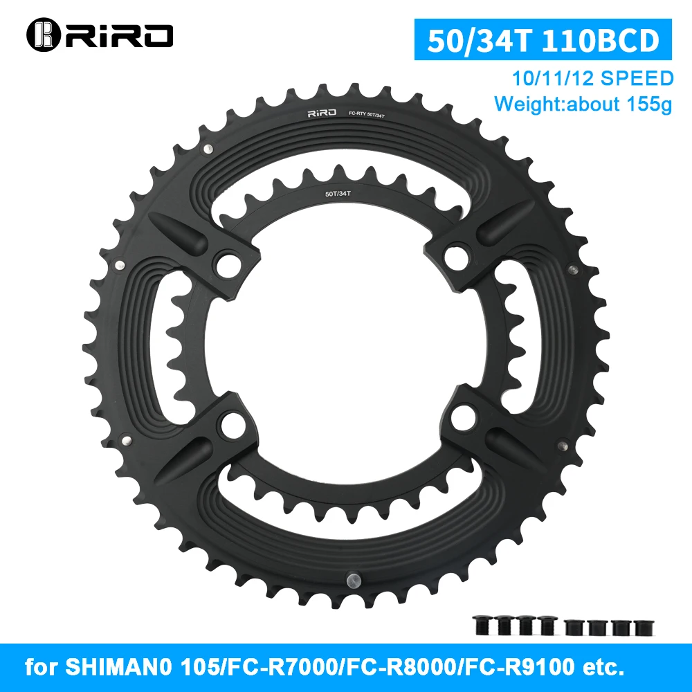 Riro-非対称自転車チェーンリング,4ボルト110bcd,105 FC-R7000,ultegra