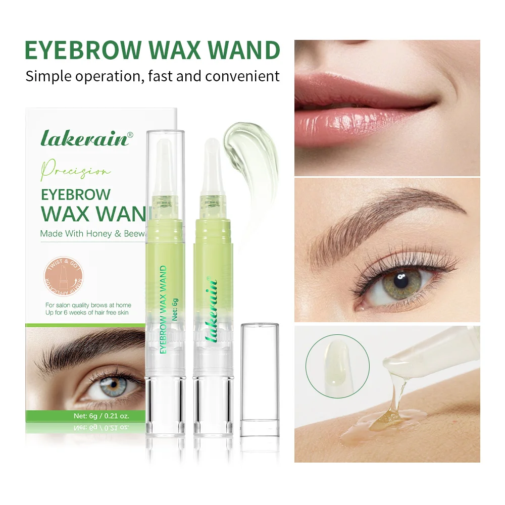 Hair Removal Wax for Eyebrow & Facial  Aftercare Oil Set Gentle Long-Lasting Honey Water-Washable Hair Removal Kit