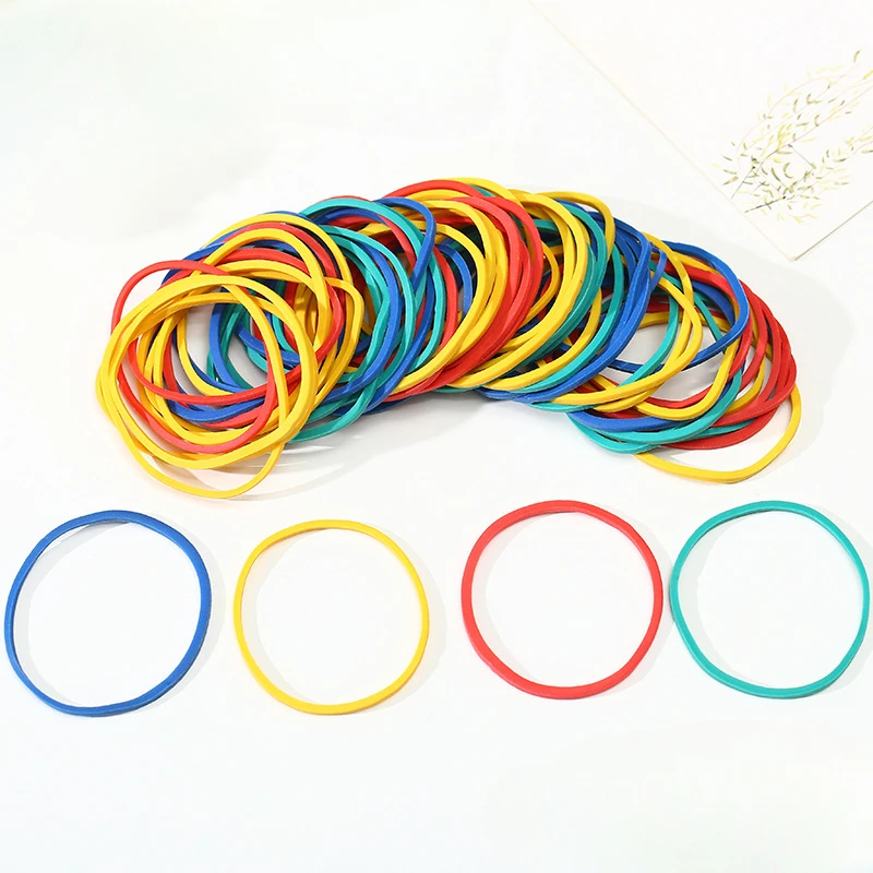 

Colours Rubber Band Disposable High Elasticity Ductility Rotundity Durable Strong Load-bearing Veggie Pack Binding Rubber Circle