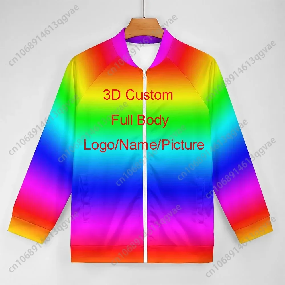 3D พิมพ์ DIY ออกแบบที่กําหนดเองเสื้อแจ็คเก็ตเสื้อผ้า Hip Hop Streetwear Zip Sweatshirt ผู้ค้าส่งซัพพลายเออร์ Drop Shipper