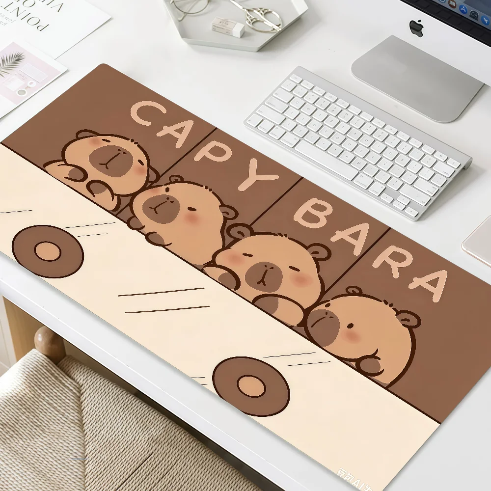 Mouse Capybara Pad MousePad Non-slip Lockedge Office Student Cute Gaming Thickened Cartoon Large Writing Pad Kawaii Cushion