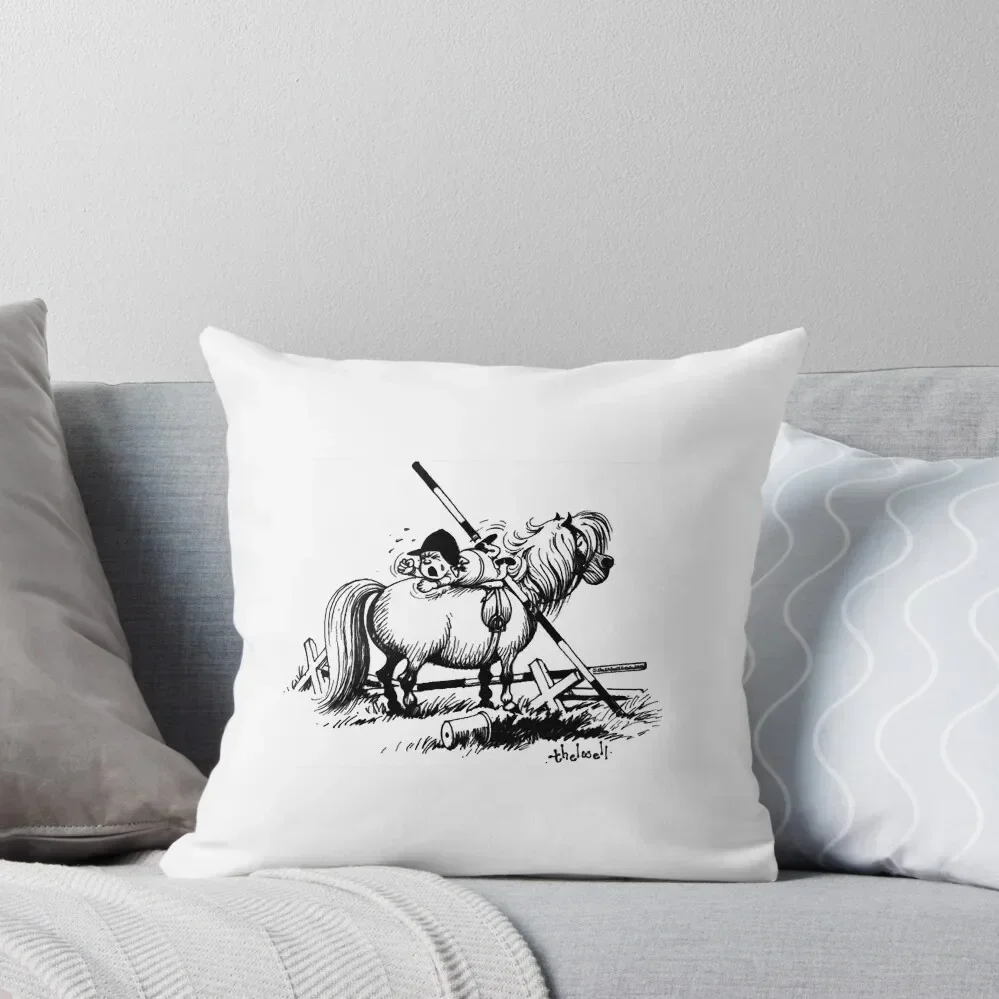 

Thelwell Show Jumping Lazy Horse Throw Pillow luxury home accessories Cushion Child Sofa Cushion pillow