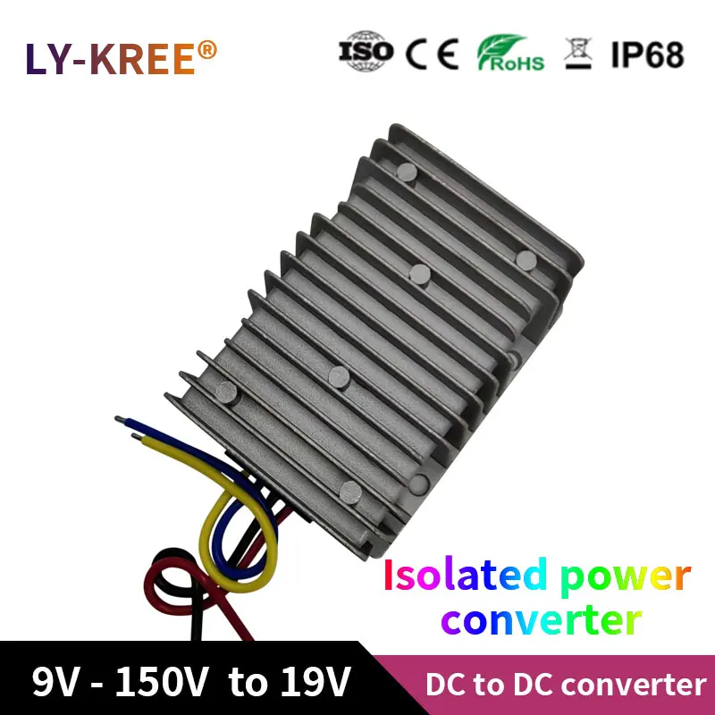 

12V 24V 36V 48V 60V 72V 80V 96V 100V 110V 120V to 19V 10A 8A Converter Isolation Type DC-DC Step-down Module LY-KREE