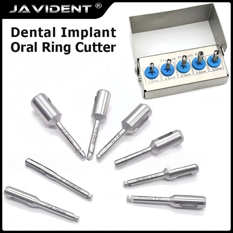 Dental Implant Tissue Punch Dental Gingival Circular Resection Drill Kit Stainless Steel Gingival Ring Cutter Lab Surgical Tools