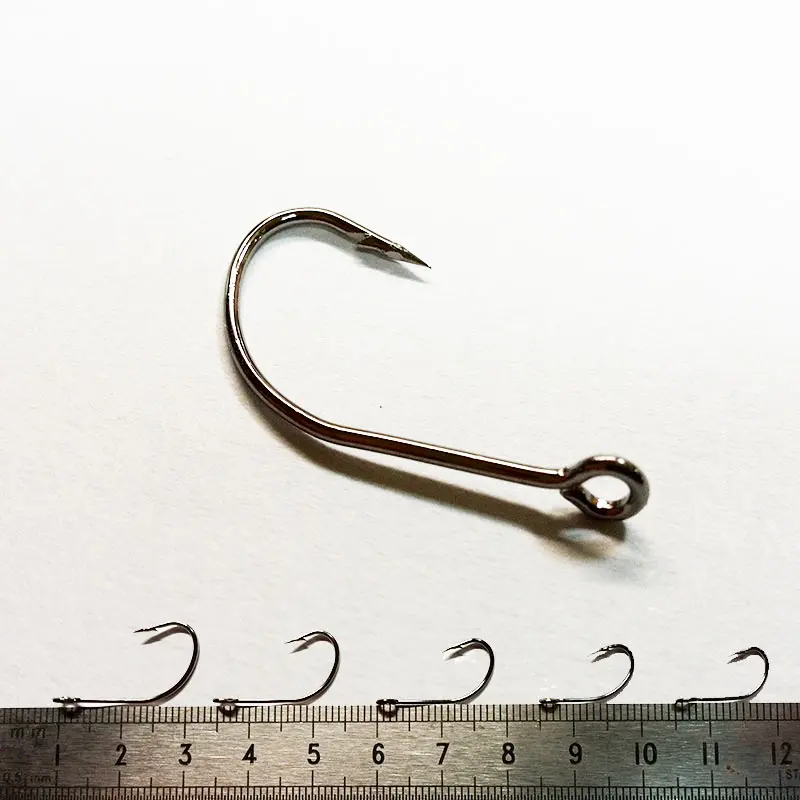 

2022 new big ring hook fishing hook ,with big hole hook,high carbon steel sharp hook 200pcs/lot