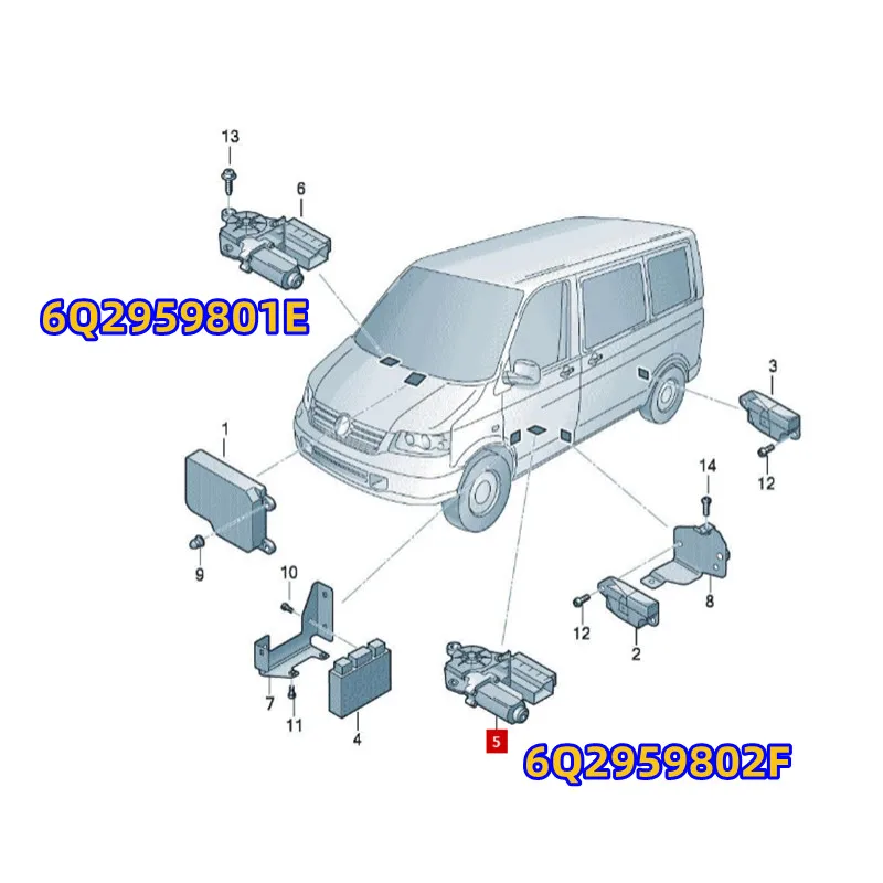 Fensterheber motor vorne links Skoda Fabia транспортер поло Campmob ROOMSTER 6Q2959802F 6Q2959801E 6Q1959801F 6Q1959802E 811C 12