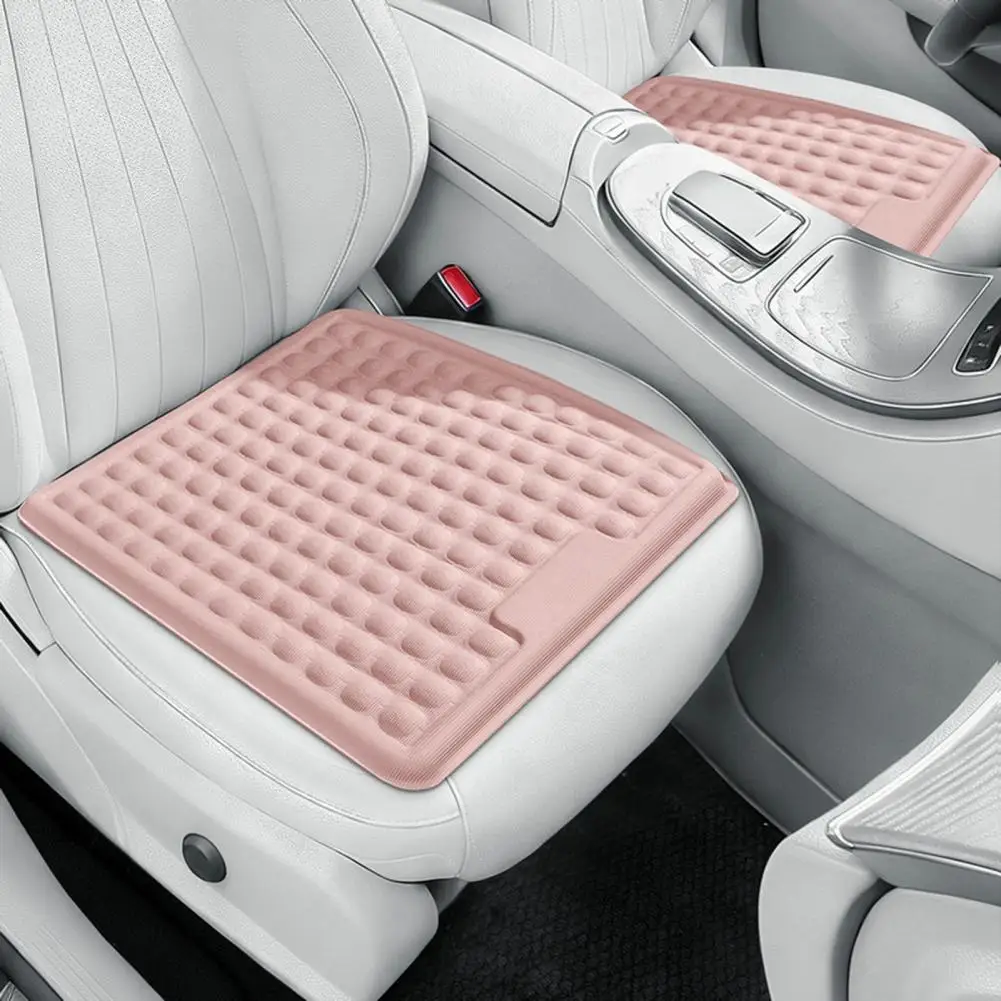 Summer Cooling Gel Seat Cushion Breathable Ice Silk Pressure Relief Mat for Office Gaming Chair Car Long Sitting Anti-slip Pad