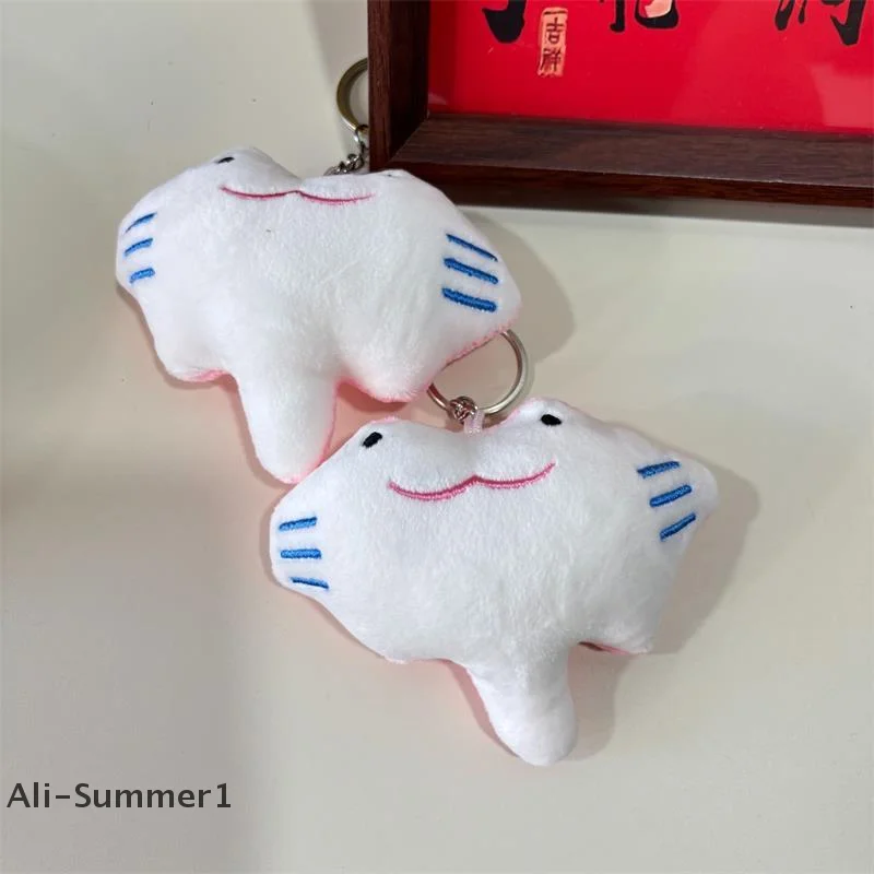 1/2 個かわいい面白いピンクマンタぬいぐるみぬいぐるみキーホルダーペンダントバックパック装飾バッグぶら下げ装飾品ギフトラグドール
