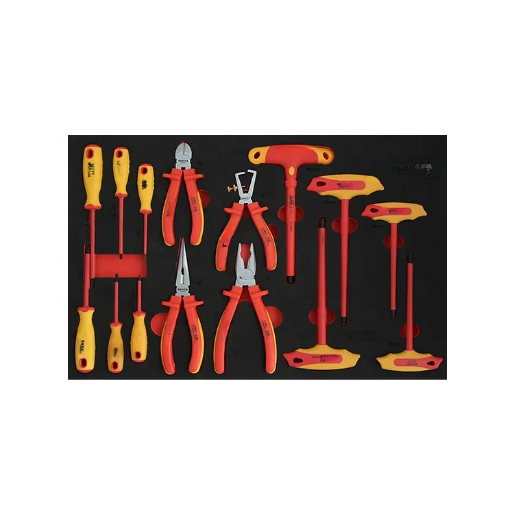 Insulated Tool Set 1/2 3/8 Wrench German Standard Trolley Set With 67pcs Insulation Tools