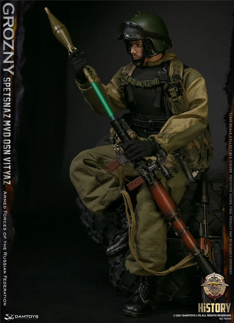 Damtoys 78090 1/6 Uomini Soldato Forze Armate Della Federazione Russa Spetsnaz Mvd Vv Osn Vityaz Grozny 12 Pollici Action Figure