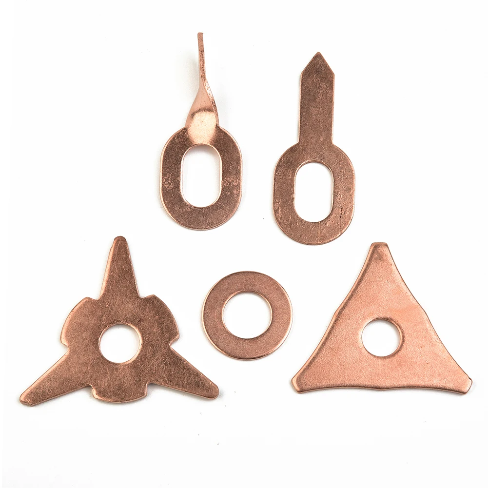 

50Pcs/pack Mixed Washer Pad Copper Plated Steel Kit High Quality Suitable For Spotter Welder Accessories Consumables