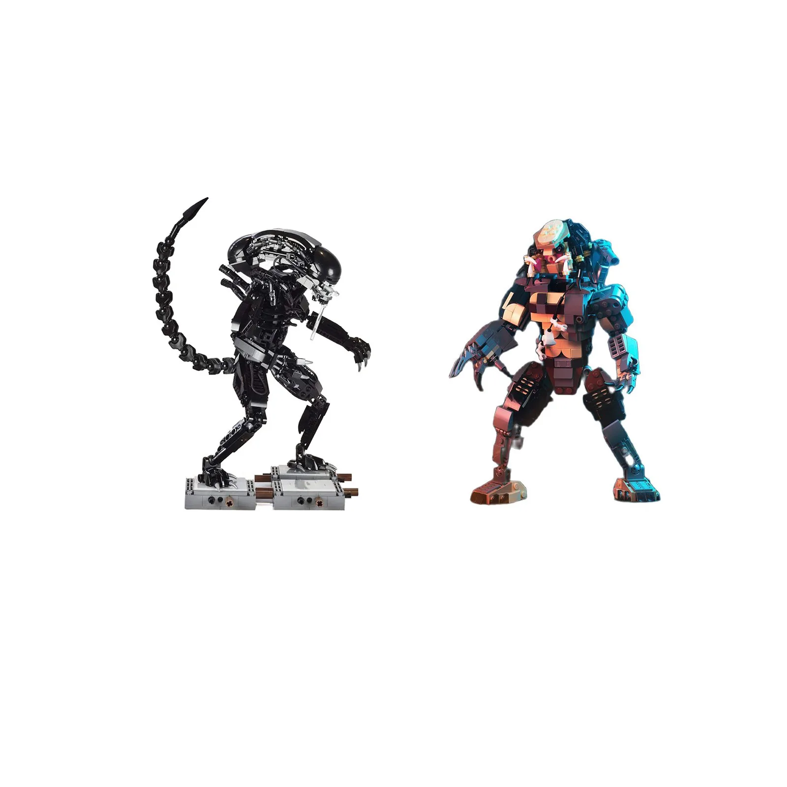 

The Invisible Predator Vs. Aliens Jungle Killer Model Figure Blocks Warrior Building Bricks Toys For Children Collectible Gifts