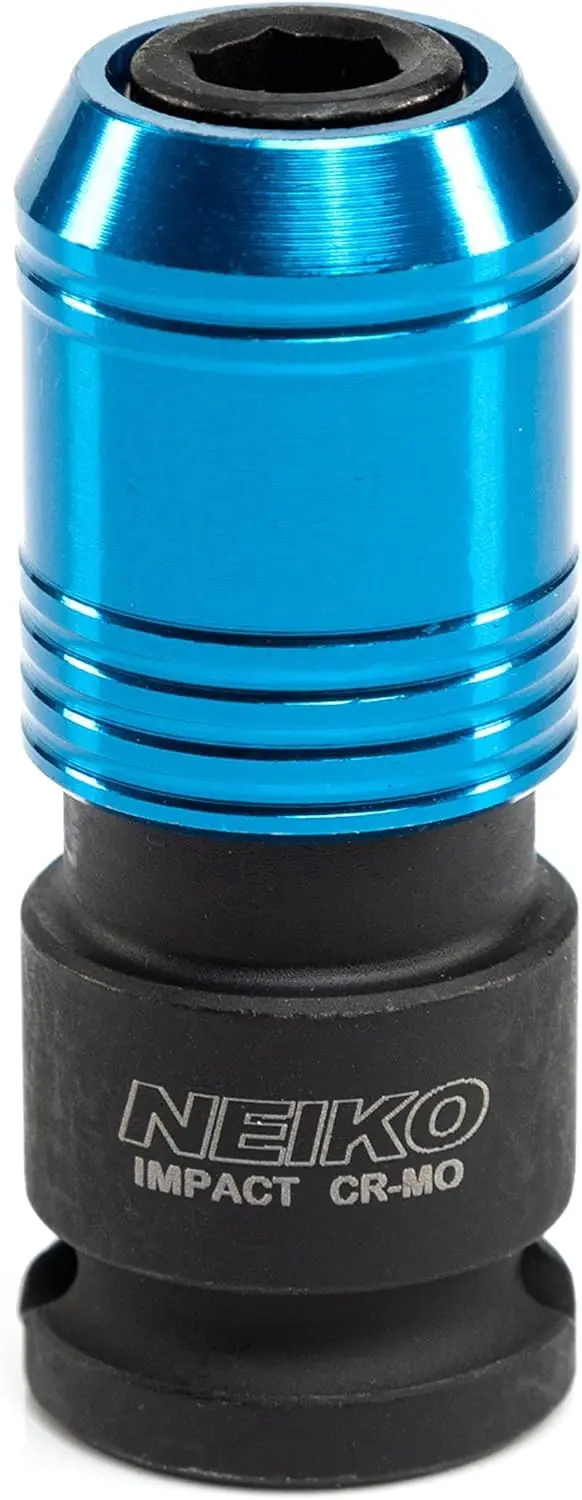 

3/8" Drive to 1/4" Hex Impact Wrench Adapter, Quick Release Chuck, Cr-Mo Steel for Ratchet Wrenches