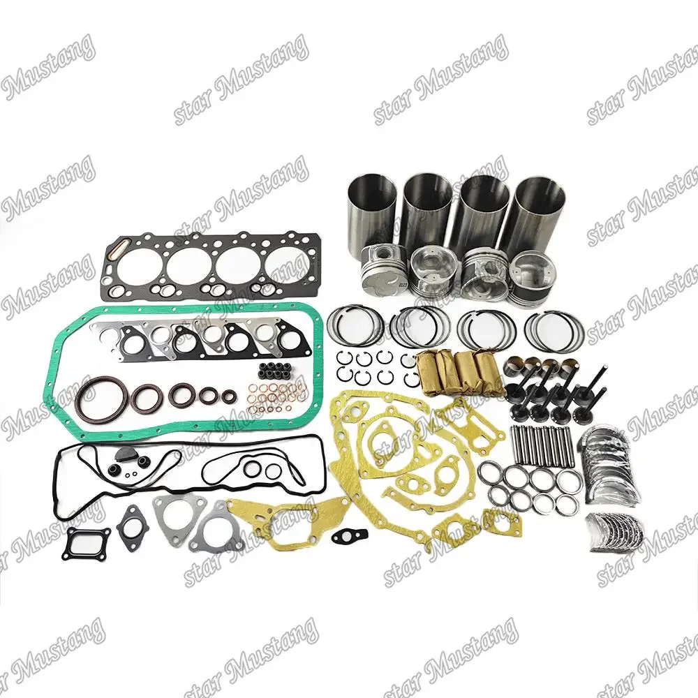 

D4BB Repair Kit Cylinder Liner Piston Kit Gasket Kit Valve Seat Guide Bearing 21131-42001 23410-42202 23040-42200 For Hyundai