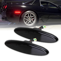 2Pcs LED Side Marker Light Rear Fender Lights Red Signal Lamps for Chevrolet Corvette C5 1997-2004 Coupe Z06 Convertible