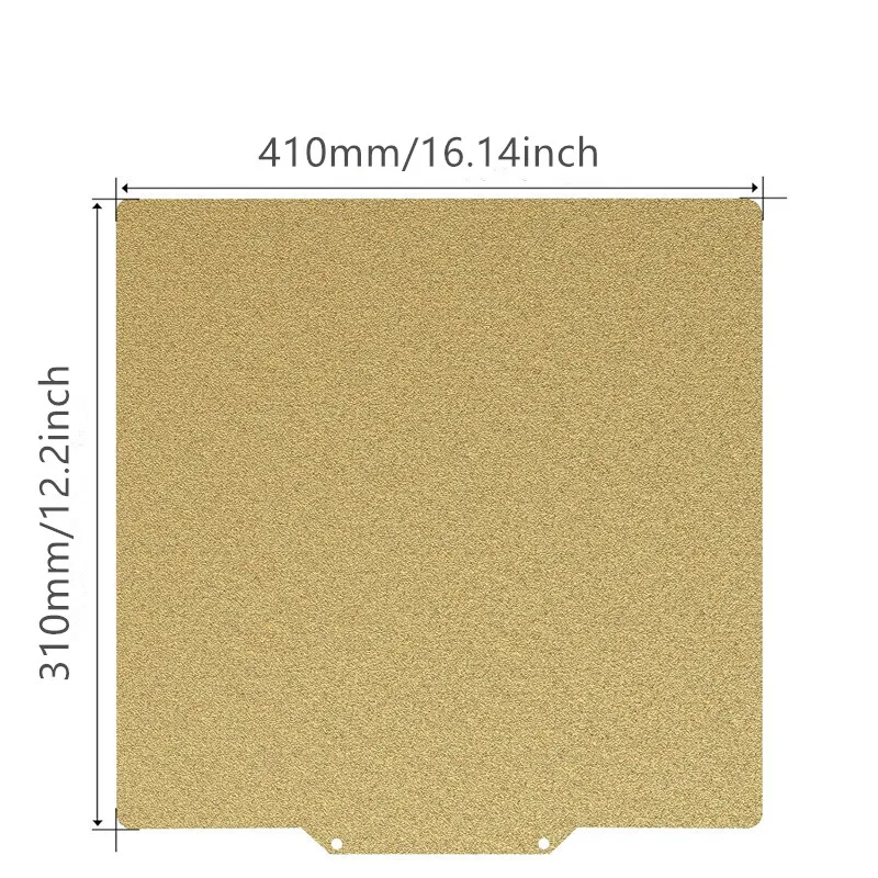 Voor Proforge 4 4.1 en 4.2 bouwplaat 410x310mm PEI-plaat Dubbelzijdig getextureerd/glad PEI PET PEO verenstaal magnetisch bed