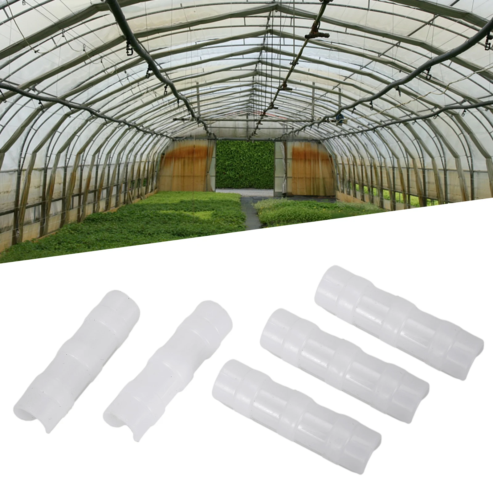 

20PCS Film Clips ABS 19/20/25mm Plant Greenhouse Film Clip Fixed Pipe Frame Tube Clamp Home Garden Supplies Accessories