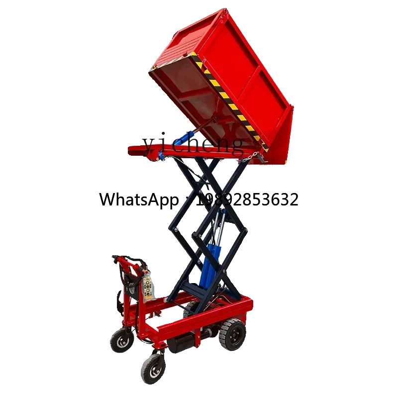 A1  electric hydraulic lift dump truck mobile climbing dump truck agricultural breeding site picking and transportation