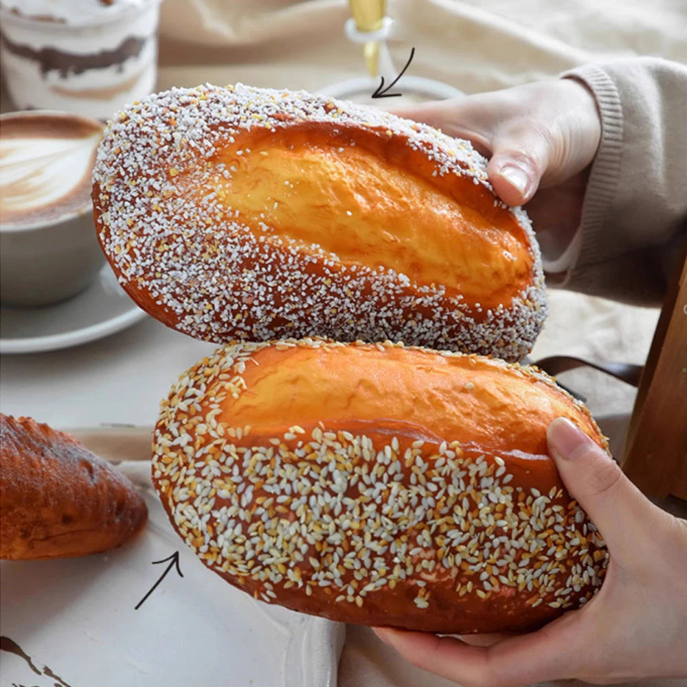 Bread Props Artificial Food Photo Props Restaurant Dessert Cake Shop Store Cabinet Decoration Big Fake Simulation Bread Model