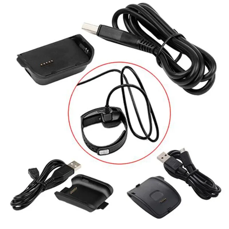 USB Charger Adapter Charging Cable For Samsung Galaxy Gear Fit R350 2/S R380/R750 Neo R381 Live R382 Fit2 Pro R360/R365 - view 3
