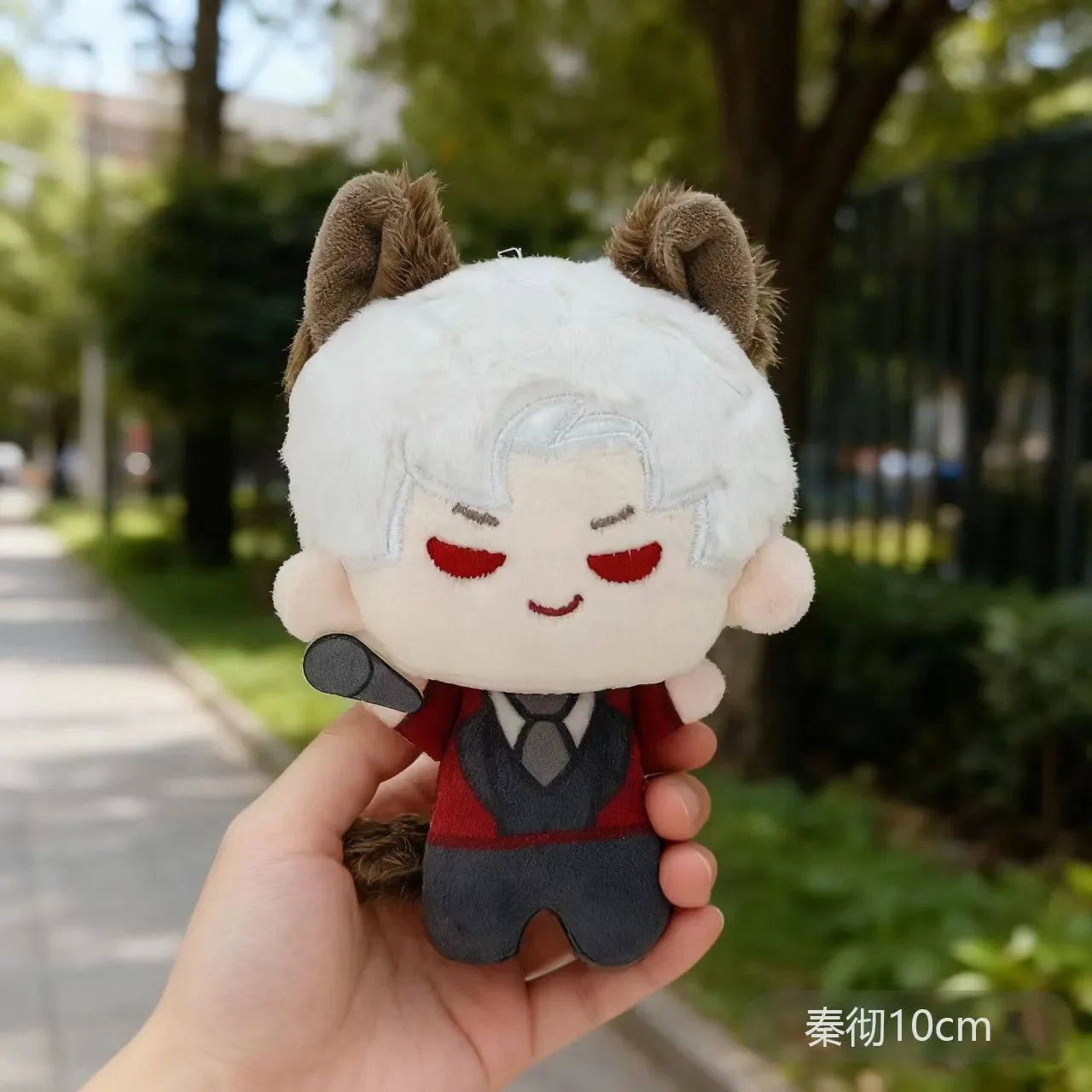 อะนิเมะเลิฟแอนด์ดีสเปซ ซิลัส คาเล็บ ราฟาเอล ไซน์ ซาเวียร์ ตุ๊กตาห้อยพวงกุญแจรูปแมวหูแหลมน่ารัก ของขวัญตุ๊กตาขนนุ่มขนาด 10 ซม.