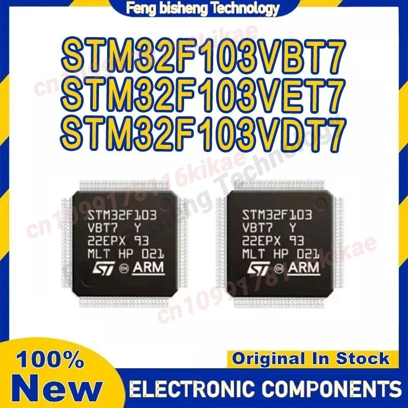 STM32F103VBT7 STM32F103VDT7 STM32F103VET7 STM32F103VB STM32F103VD STM32F103VE STM32F103 STM IC MCU Chip LQFP100 in magazzino