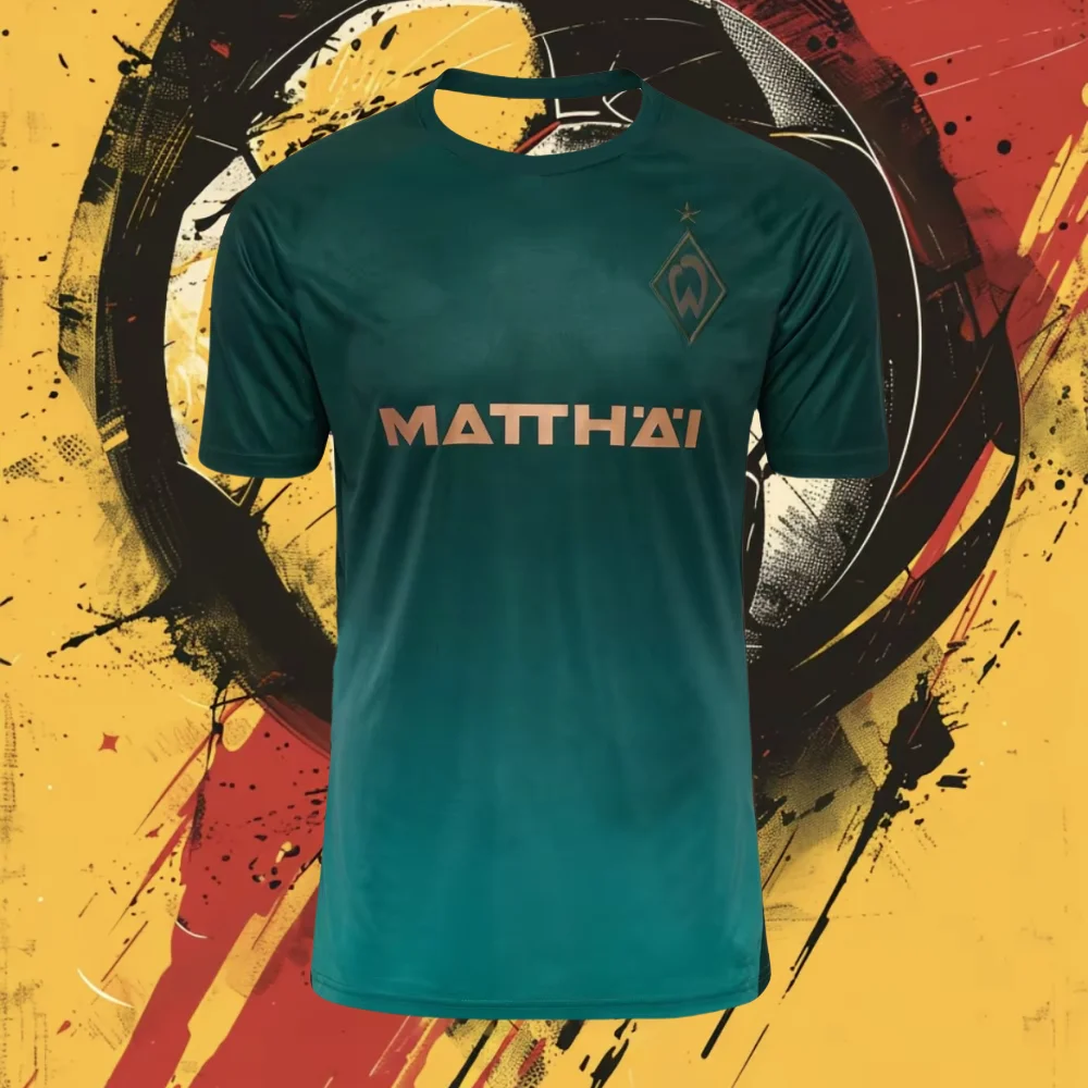 

2025-26 Mens Werder Bremen Short Sleeve Third Football Shirt Youth Training Soccer Uniform Oversized Breathable Cool Jersey