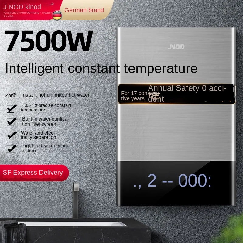 Aquecedor de água elétrico instantâneo, temperatura constante, aquecimento de água, torneiras do banheiro, torneira da cozinha, 220V